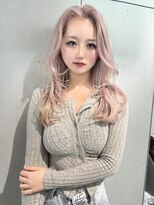 ジェム(GEM)&nbsp;《YURI》ピンクベージュ/ハイトーン/レイヤーカット