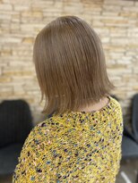 アロマ ヘアー ルーム 新宿店(AROMA hair room)&nbsp;髪質改善/ブリーチ/ダブルカラー/ショート/イエローベージュ