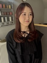 グラック(glac)&nbsp;韓国風ヘア × brown red