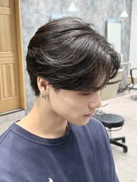 シーフ 千葉(Cyf) MEN’S HAIR/千葉駅/センターパート/曲がる縮毛矯正/齊藤大樹