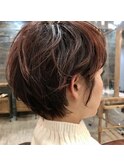 ショートボブ+質感柔らか髪質改善パーマ【PARS内山祐志】