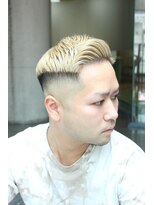 レンゲン(LENGEN)&nbsp;束感刈り上げビジネス七三ツーブロックアップバング６