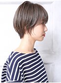 大人可愛い小顔ショコラアッシュ横顔美人くびれショートA8