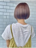 秋カラーマロンブラウンボブ