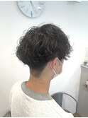 波巻きツイストスパイラルパーマメンズカット
