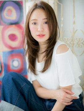 モッズ ヘア 福岡姪浜店(mod's hair) mod's姪浜/小顔センターパートレイヤーロングヘルシースタイルg