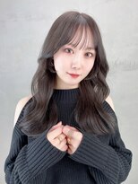 アイティー バイ アルバム 中野店(IT by ALBUM)&nbsp;ワンホンヘア_斜めバンググレージュカラー_79015