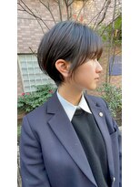 ホヌン 茅ヶ崎(Honnun) 小顔効果◎丸みショートボブ/茅ヶ崎