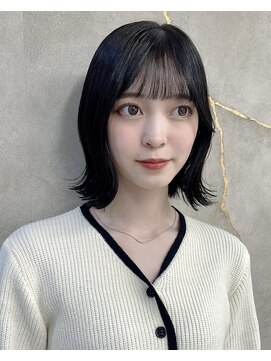 ロンドアヴァントゥス 池袋(Lond aventus) 韓国レイヤー/韓国風/ボブ/髪質改善/黒髪/ブリーチなし〔池袋〕