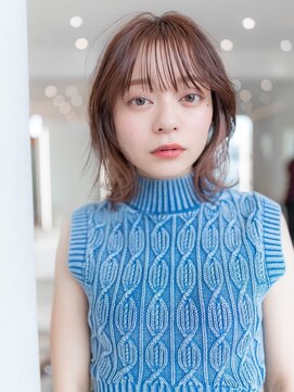 イオ 本厚木(io) くびれミディアムボブレイヤーカット似合わせカット小顔