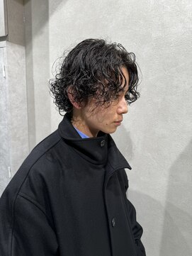 ゼスト リル 新宿(ZEST lill) メンズボブ ボブパーマ ミディアムヘア 新宿