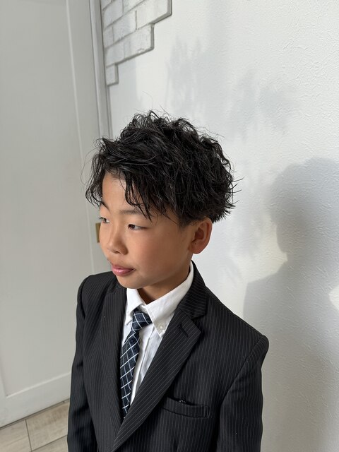 小学生卒業式メンズヘアセット