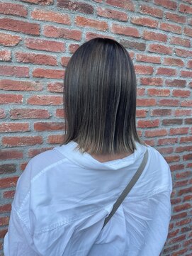 オーガニック アトリエ 大宮(organic+atelier) 脱白髪染めハイライト☆ミディアムレイヤー30代/40代/50代