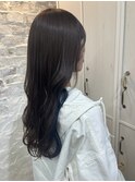 【Luccica Paris takako】グレージュ×ブルーインナー