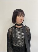 ◎ミニボブ縮毛矯正髪質改善ストレート顔まわりレイヤーカット