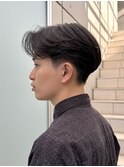 メンズセンターパート/ニュアンスパーマ