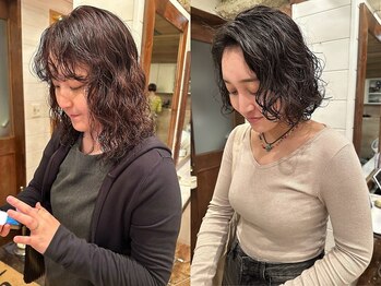ラレイ(Lalei)の写真/[小顔見せカット+パーマ+Tr¥11000]カジュアルな抜け感を創る《La lei》のパーマで"なりたい×似合う"が叶う