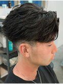 奈良men'sフェザーパーマフェザーショート
