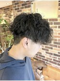 簡単 メンズスタイリング波巻きツイストスパイラル波打ちパーマ