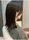 本八幡×艶感ボブ×ブリーチなしカラーカラー