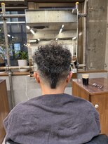 タメ(tame-)&nbsp;サーフカール/フェザーパーマ/ブルーブラック【都賀/メンズ】