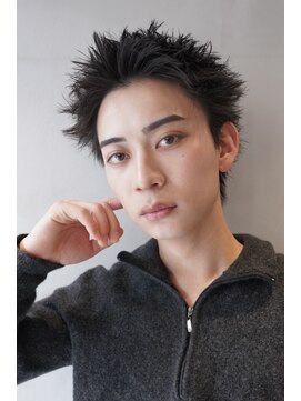 ニコ トウキョウ ロジック(nico TOKYO Logic) 刈り上げアップバングスパイキーショートパーマスパイラルパーマ