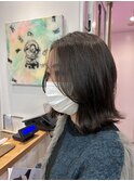 20代30代40代50代◎外ハネボブ/オリーブベージュ