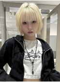 ハチ張り解消ウェーブボブと抜きっぱなしブロンド♪