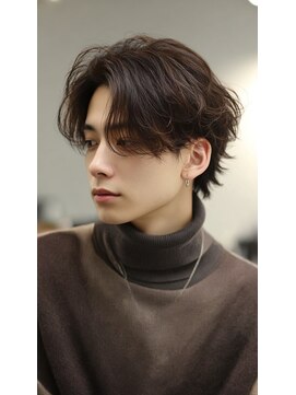 ケシキ 表参道 原宿(kesiki.) フェザーパーマフェザーショート韓国へアセンターパート