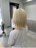  【福島＃29】ブロンドハイトーンロブ 表参道 韓国