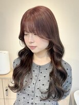 テトラ バイ ネオリーブ 横浜西口店(tetra by neolive)&nbsp;チェリーレッド ブラウン ルーツカラー ブリーチ無し横浜★