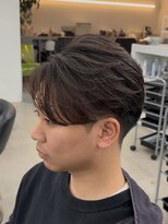 テンション(tension)&nbsp;メンズカットフェザーパーマニュアンスパーマ眉毛カット札幌大通