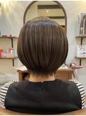 大人丸みショートボブ