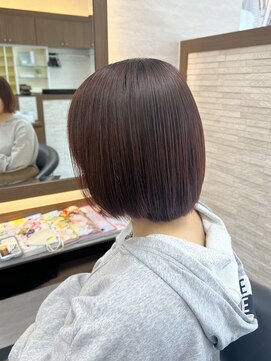 サンサーラ 宮脇店(SAMSARA) 髪質改善×艶ピンクブラウンボブ