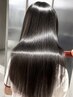 【髪質改善艶髪】美髪縮毛矯正(リタッチ)+カット+トリートメント