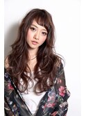【ruf hair design】ショートバングふわゆるロング