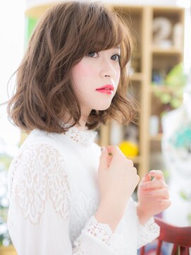 カバーヘアアンドスパ ブリス 浦和(COVER HAIR&SPA bliss) ★斜めバングxくせ毛風毛先パーマ小顔大人ボブ20代30代40代★6