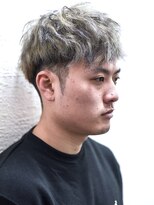 ショートレイヤーかき上げソフトツーブロックビジネス
