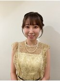 結婚式参列ヘアセット
