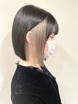 トルネード(TORNADO) 韓国風外国人風切りっぱなしボブ タンバルモリ イヤリングカラー