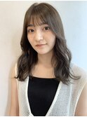 10代20代30代/ブリーチなし透明感カラー/顔まわりカット