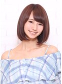 サラサラ前下がりボブ