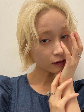 ロンドプランタン 恵比寿(Lond Printemps) ハイトーン×顎ラインボブ