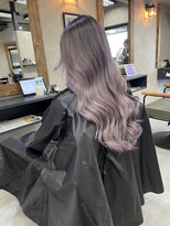 サニー 渋谷(SUNNY)&nbsp;ラベンダーバレイヤージュ、グレージュカラー、ハイライト