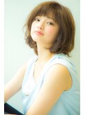 ナチュラルボブチェリーブラウンダークアッシュ