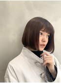ぱつっと可愛いボブショート