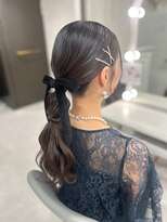 ラモ(RAMO)&nbsp;編み込みポニーテール