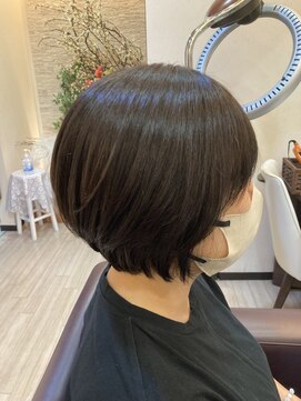 フォーチューン Hair&Spa Fortune 大人ショート/グレージュカラー/ヘルシースタイル