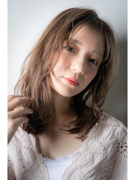 カバーヘア ブリス 川口(COVER HAIR bliss) グレーベージュレイヤーカットヘルシースタイルv川口20代30代