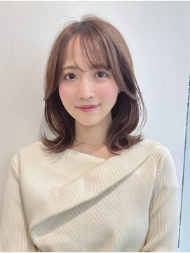 ケーツー エソラ池袋店(K-two) レイヤーカットスタイル*ミディアムヘア*白髪染め*30代40代50代
